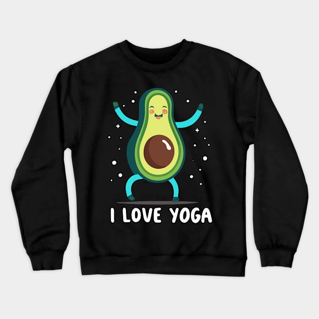 Yoga lover Avacado Crewneck Sweatshirt by Spaceboyishere